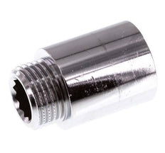 G 1/2'' F/M Chromium plated Brass Extension DIN 3523 - 30 mm