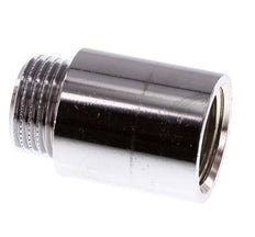 G 1/2'' F/M Chromium plated Brass Extension DIN 3523 - 30 mm