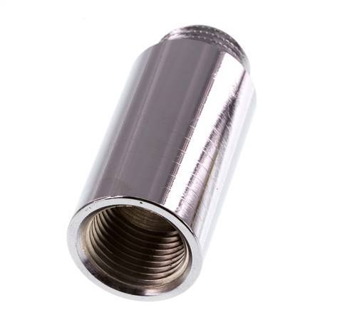 G 1/2'' F/M Chromium plated Brass Extension DIN 3523 - 50 mm