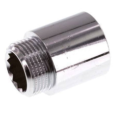 G 3/4'' F/M Chromium plated Brass Extension DIN 3523 - 30 mm