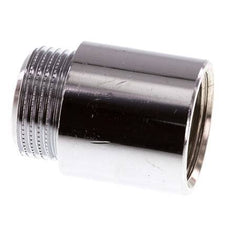 G 3/4'' F/M Chromium plated Brass Extension DIN 3523 - 30 mm
