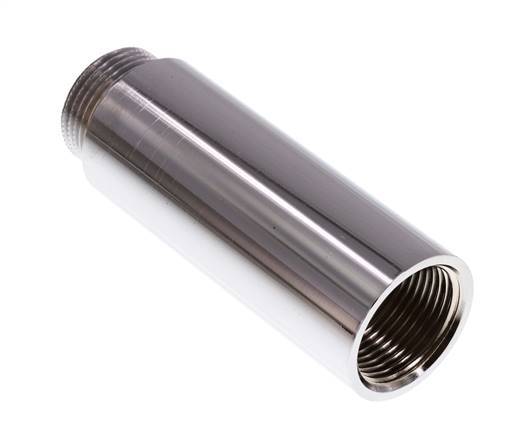 G 3/4'' F/M Chromium plated Brass Extension DIN 3523 - 80 mm