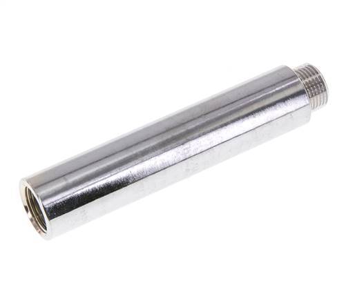 G 3/8'' F/M Chromium plated Brass Extension DIN 3523 - 100 mm
