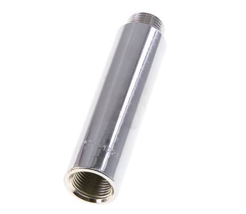 G 3/8'' F/M Chromium plated Brass Extension DIN 3523 - 80 mm