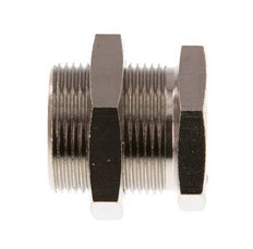 G 1/2'' x M28x1.5 F/M Nickel plated Brass Bulkhead Fitting 16 Bar