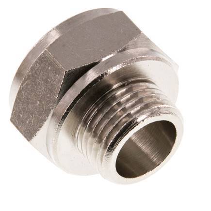 G 3/4'' x G 1/2'' F/M Nickel plated Brass Reducing Ring 16 Bar