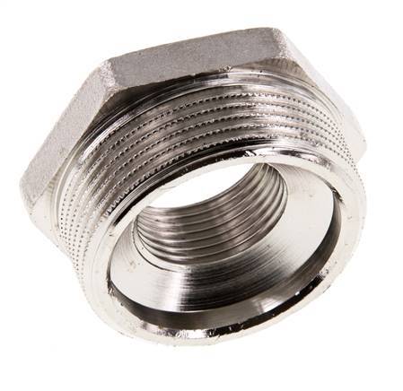 G 3/4'' x G 1 1/2'' F/M Nickel plated Brass Reducing Ring 16 Bar