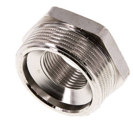 G 3/4'' x G 1 1/2'' F/M Nickel plated Brass Reducing Ring 16 Bar