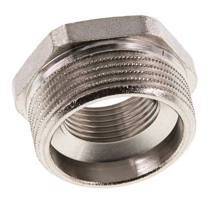G 3/4'' x G 1 1/4'' F/M Nickel plated Brass Reducing Ring 16 Bar