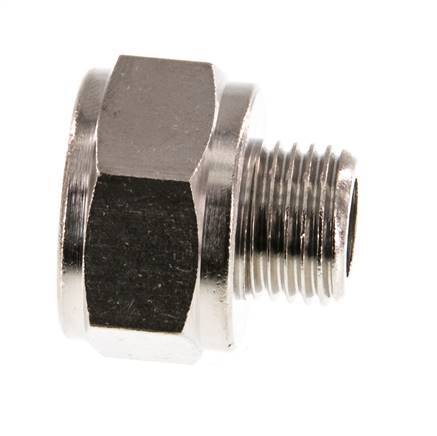 G 3/8'' x G 1/4'' F/M Nickel plated Brass Reducing Ring 16 Bar [2 Pieces]