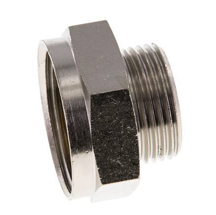 G 1'' x G 3/4'' F/M Nickel plated Brass Reducing Ring 16 Bar