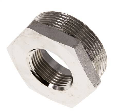 G 1'' x G 2'' F/M Nickel plated Brass Reducing Ring 16 Bar