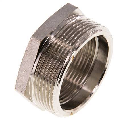 G 1 1/2'' x G 2'' F/M Nickel plated Brass Reducing Ring 16 Bar