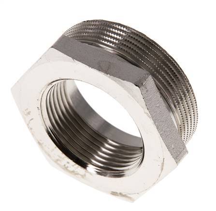 G 1 1/4'' x G 2'' F/M Nickel plated Brass Reducing Ring 16 Bar