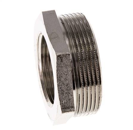 G 1 1/4'' x G 2'' F/M Nickel plated Brass Reducing Ring 16 Bar