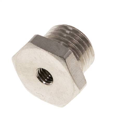 M5 x G 1/4'' F/M Nickel plated Brass Reducing Ring 16 Bar [5 Pieces]