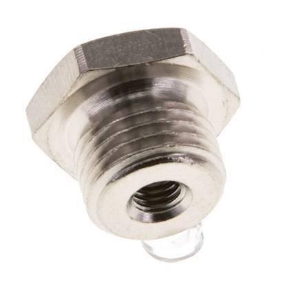 M5 x G 1/4'' F/M Nickel plated Brass Reducing Ring 16 Bar [5 Pieces]