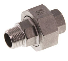 Rp 3/8'' x R 3/8'' F/M Stainless steel Double Nipple 3-pieces with Conically sealing 16 Bar