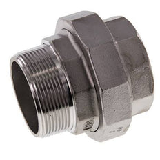 2'' NPT x 2'' NPT F/M Stainless steel Double Nipple 3-pieces with Conically sealing 16 Bar