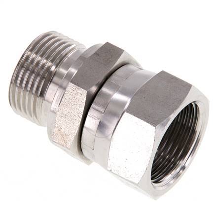 G 3/4'' F/M Stainless steel Reducing Adapter 175 Bar - Hydraulic