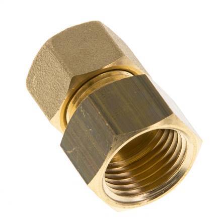 G 1/2'' x 12mm Brass Straight Compression Fitting 75 Bar DIN EN 1254-2