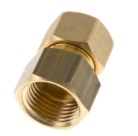 G 1/2'' x 12mm Brass Straight Compression Fitting 75 Bar DIN EN 1254-2