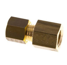 G 1/8'' x 5mm Brass Straight Compression Fitting 150 Bar DIN EN 1254-2