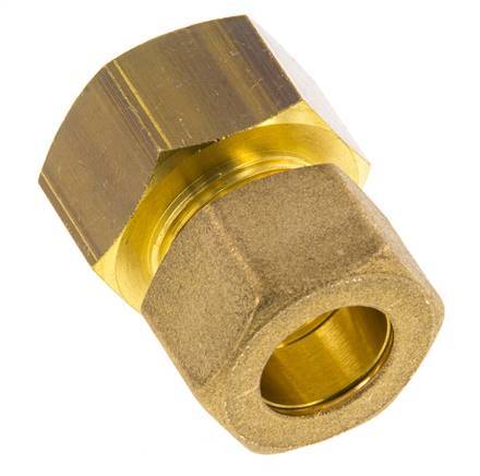 G 3/4'' x 16mm Brass Straight Compression Fitting 76 Bar DIN EN 1254-2