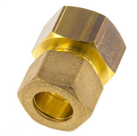 G 3/4'' x 16mm Brass Straight Compression Fitting 76 Bar DIN EN 1254-2