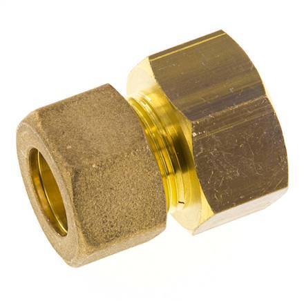 G 3/4'' x 16mm Brass Straight Compression Fitting 76 Bar DIN EN 1254-2