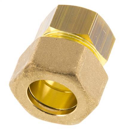 G 3/4'' x 22mm Brass Straight Compression Fitting 54 Bar DIN EN 1254-2