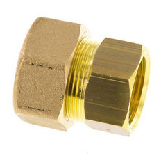 G 3/4'' x 22mm Brass Straight Compression Fitting 54 Bar DIN EN 1254-2