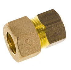 G 3/8'' x 14mm Brass Straight Compression Fitting 89 Bar DIN EN 1254-2