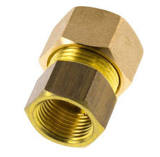 G 3/8'' x 14mm Brass Straight Compression Fitting 89 Bar DIN EN 1254-2