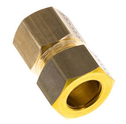 G 3/8'' x 15mm Brass Straight Compression Fitting 82 Bar DIN EN 1254-2