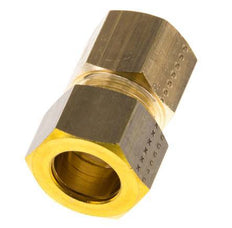 G 3/8'' x 15mm Brass Straight Compression Fitting 82 Bar DIN EN 1254-2