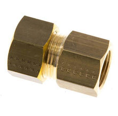 G 3/8'' x 15mm Brass Straight Compression Fitting 82 Bar DIN EN 1254-2