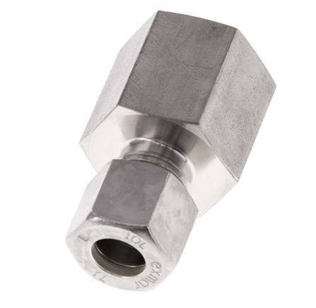 G 1/2'' x 10L Stainless steel Straight Compression Fitting 315 Bar DIN 2353