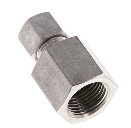 G 1/2'' x 10L Stainless steel Straight Compression Fitting 315 Bar DIN 2353
