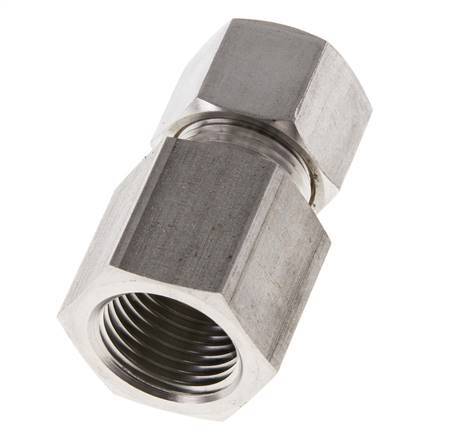 G 1/2'' x 12S Stainless steel Straight Compression Fitting 630 Bar DIN 2353