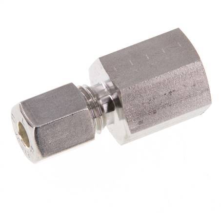 G 1/4'' x 6L Stainless steel Straight Compression Fitting 315 Bar DIN 2353