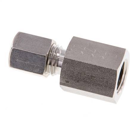G 1/4'' x 6L Stainless steel Straight Compression Fitting 315 Bar DIN 2353