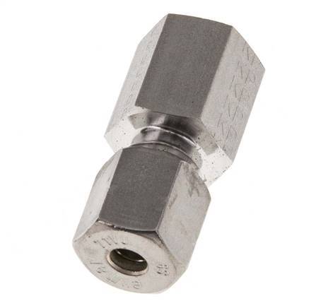 G 1/4'' x 6S Stainless steel Straight Compression Fitting 630 Bar DIN 2353