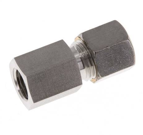 G 1/4'' x 8S Stainless steel Straight Compression Fitting 630 Bar DIN 2353