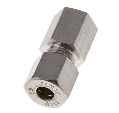 G 1/4'' x 8S Stainless steel Straight Compression Fitting 630 Bar DIN 2353