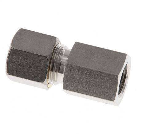 G 1/4'' x 8S Stainless steel Straight Compression Fitting 630 Bar DIN 2353