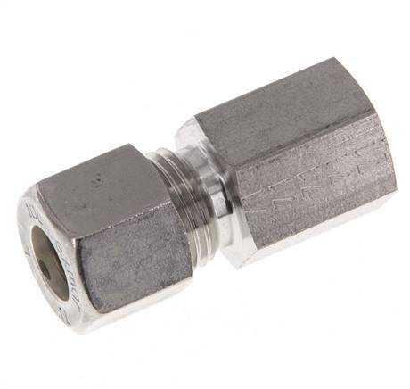 G 1/4'' x 10L Stainless steel Straight Compression Fitting 315 Bar DIN 2353