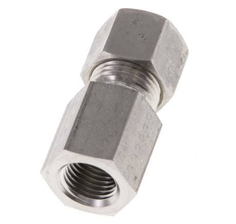 G 1/4'' x 10L Stainless steel Straight Compression Fitting 315 Bar DIN 2353