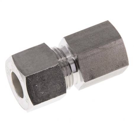 G 1/4'' x 12S Stainless steel Straight Compression Fitting 630 Bar DIN 2353