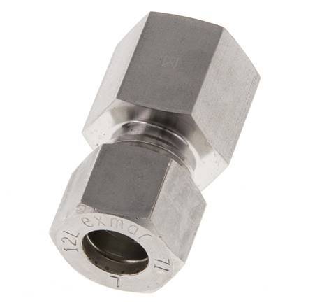 G 3/8'' x 12L Stainless steel Straight Compression Fitting 315 Bar DIN 2353